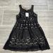 Free People Dresses | Free People Black Lace Mini Dress, Size 0 | Color: Black | Size: 0