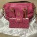 Coach Bags | Authentic Pink Coach Satchel And Wallet. | Color: Pink | Size: Os