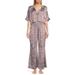 Free People Intimates & Sleepwear | Free People Misty Mornings Satin Pajama Set - Women - Size Small | Color: Blue/Brown | Size: S