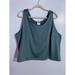 Adidas Tops | Adidas Tank Top Womens 3x 11 Honor Sage Green Cropped Gym Summer Training Top | Color: Green | Size: 3x