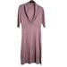 Athleta Dresses | Athleta Mauve Super Lightweight V-Neck Wool Blend Sweater Dress | Color: Purple | Size: M