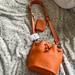 Kate Spade Bags | Kate Spade Mini Bucket Bag Pebbled Leather Carrot Cak (Orange) | Color: Orange | Size: Os