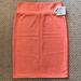 Lularoe Skirts | Lularoe Medium Elegant Cassie Pencil Skirt | Color: Orange/Silver | Size: M