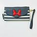 Disney Bags | Disney Parks Minnie Mouse Wristlet Clutch Wallet Credit Card Zip Purse | Color: Black/White | Size: Os