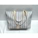 Coach Bags | Coach Legacy Weekend Ticking Stripe Zip Top Tote Shoulder Handbag | Color: White | Size: One Size