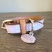 Coach Dog | Coach Light Pink Signature Leather Dog Collar Xs New | Color: Pink/Tan | Size: Xs