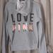 Pink Victoria's Secret Tops | Love Pink Vs Gray Hoodie M | Color: Gray/Pink | Size: M