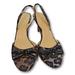 Kate Spade Shoes | Kate Spade Heels Cheetah & Black Bow On Toe Kitten Heel Slingbacks Size: 8.5 | Color: Tan | Size: 8.5