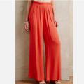 Anthropologie Pants & Jumpsuits | Anthropologie Harlyn Sabie Wide Leg Pleated Waistband Pants | Color: Orange | Size: M