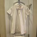 Lilly Pulitzer Tops | Lilly Pulitzer Meredith Short Sleeve Golf Polo. Resort White Size M | Color: White | Size: M