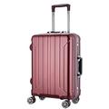 NESPIQ Business Travel Luggage Luggage Aluminum Alloy Trolley Case Thick Stripe Suitcases Portable Durable Suitcase Light Suitcase (Color : C, Size : 20inch)