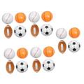 ibasenice 20 Pcs Inflatable Beach Ball Outside Toys Inflatable Soccer Ball Blow up Ball for Pool Outdoor Playsets Blow up Baseball Inflatable Pool Toys Pvc Mini Pool Party Toy Ball