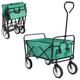 Garden Cart Collapsible Festival Trolley, Camping Trolley Cart on Wheels – 80kg Weight Capacity, Telescopic Handle – Great for Outdoors Shopping, Picnic