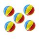 ibasenice 10 Pcs Inflatable Basketball Beach Toys for Outdoor Beach Fun Beach Toys Mini Toys Mini Sports Balls Inflatable Pool Beach Football Tricolor Ball Parent-child Large Pvc