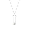 s.Oliver Necklace with Pendant 925 Sterling Silver Women's Necklace with Shell Pearl 42 + 3 cm Silver Comes in Jewellery Gift Box 2033871, 45, 925 silver, None