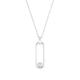 s.Oliver Necklace with Pendant 925 Sterling Silver Women's Necklace with Shell Pearl 42 + 3 cm Silver Comes in Jewellery Gift Box 2033871, 45, 925 silver, None