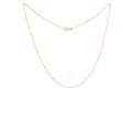 Mtrolls 22 CT Gold Plated Silver (92.5% purity) Italian Figaro chain for Girls and Women - AMZ 349