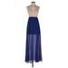 Jealous Tomato Casual Dress - Formal: Blue Dresses - Women's Size Small