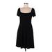 Boden Casual Dress - A-Line: Black Solid Dresses - Women's Size 6