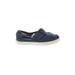 TOMS Flats: Slip On Platform Bohemian Blue Color Block Shoes - Kids Girl's Size 9