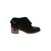 Ugg Ankle Boots: Black Solid Shoes - Women's Size 9 - Round Toe