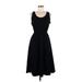 Gap Casual Dress - A-Line Scoop Neck Sleeveless: Black Print Dresses - Women's Size Medium Tall