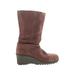 Keen Ankle Boots: Brown Print Shoes - Women's Size 8 - Round Toe