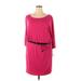 Alyx Casual Dress - Mini: Pink Solid Dresses - New - Women's Size 20