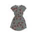 Lularoe Dress - A-Line: Teal Floral Skirts & Dresses - Kids Girl's Size 8