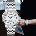 Sinobi Mode Uhr Herren Business Uhren Top Luxus Mann Quarz Armbanduhren Edelstahl männlich Casual