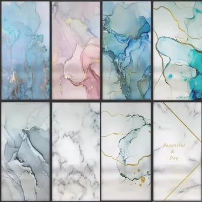 PVC Tür Aufkleber Licht Luxus Marmor Muster Tapete Wohnzimmer Kunst Tür Poster wasserdicht selbst klebende Wandbild Wanda uf kleber Image