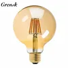4 stücke G125 Led-lampe 8W 2200k Gold Farbton Vintage LED Filament Glühbirne E26 E27 Basis 110V 220VAC Dimmbar Globe Lampe Ampulle Led