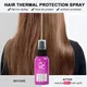 Coconut Oil Hair Heat Protectant Spray Care Prevent Dry Frizzy Damaged Thermally Protector Shiny