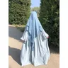 Lungo Khimar Ramdan Eid musulmano lungo Hijab Headcarf donne di un pezzo Khimars Jubha indumento