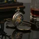 Vintage Mechanical Pocket Watches for Men Women Brozen Seampunk Fob Watch for Weeding Gift Hand