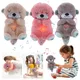 Baby Breathing Bear Baby Soothing Otter Musical Light Up Toy Baby Kids Plush Doll Toy Soothing Music