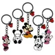 Disney Mickey and Minnie Mouse Playing Basketball Creative Keychain Cartoon Cute Fans Accessories