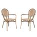 Bay Isle Home™ Damore All-Weather Commercial Paris Chairs w/ Arms & Metal Frames | 34.75 H x 21.25 W x 24.25 D in | Wayfair