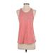 Under Armour Active Tank Top: Red Print Activewear - Women's Size Small