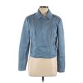 BB Dakota by Steve Madden Jacket: Short Blue Print Jackets & Outerwear - Women's Size Large