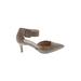 Pelle Moda Heels: D'Orsay Kitten Heel Cocktail Party Gray Print Shoes - Women's Size 8 - Pointed Toe