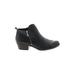 Lucky Brand Ankle Boots: Black Solid Shoes - Women's Size 8 1/2 - Round Toe