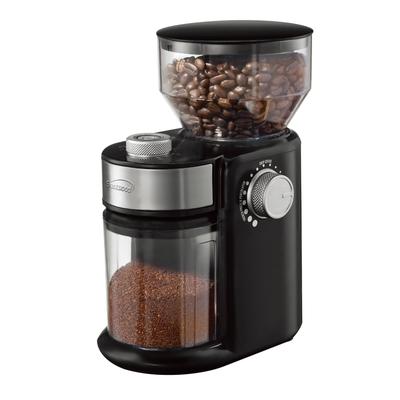 Brentwood 8 Ounce Automatic Burr Coffee Bean Grinder Mill in Black - 7 x 4.25 x 9.5 inches