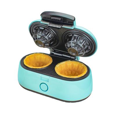 Brentwood Double 3.5 Inch Waffle Bowl Maker in Blue - 3.5 inch