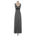 White House Black Market Casual Dress - Maxi: Black Stripes Dresses - Women's Size X-Small