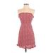 Favlux fashion Casual Dress - A-Line Open Neckline Sleeveless: Red Dresses - Women's Size Small