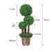 Artificial Topiary Triple Ball Tree Garden Decor with LED light