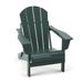 TORVA Folding Adirondack Chair, All-Weather HDPE Resin, Perfect for Fire Pits, BBQs, Beaches, Gardens, and Lawns
