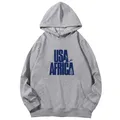 We Are the World Worker USA for Africa United Artists Graphic Hooded Protector Shirts Cotton Hooded