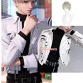 Jeu Love and Deepspace 45% Seiya Cosplay Veste en Denim Gelcos Perruque Cosplay Cheveux Courts et